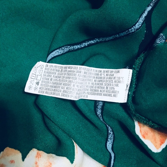 Fall Kimono Floral Print Cardigan Cover Up Emerald - Picture 5 of 5